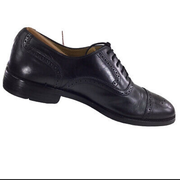 Daniel Cremieux Leather Dress Shoes Mens 9.5 D Oxford Cap Toe Black - Picture 12 of 12